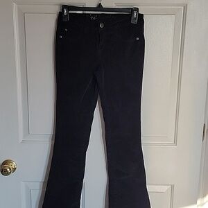 Justice, girls black corduroy pants. 12R. Like new.